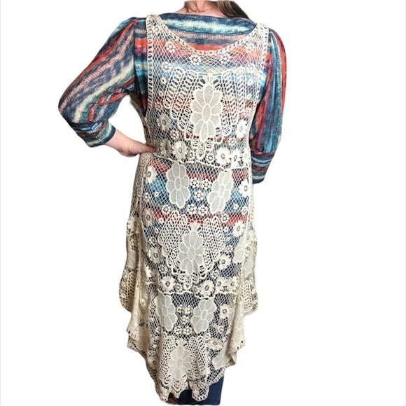 Sweaters - Crochet Lace boho style Cardigan